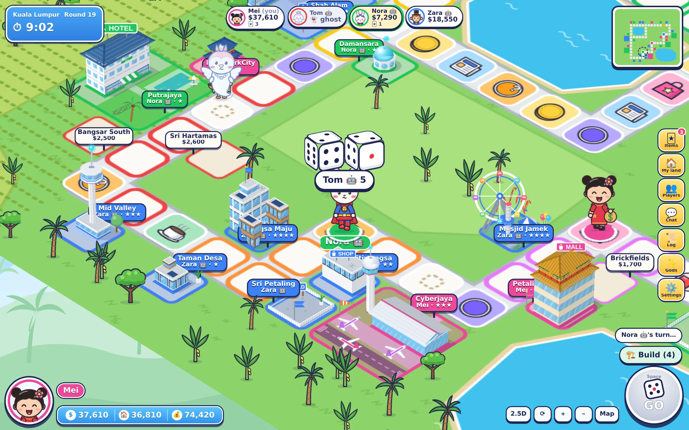 A screen from City Tycoon